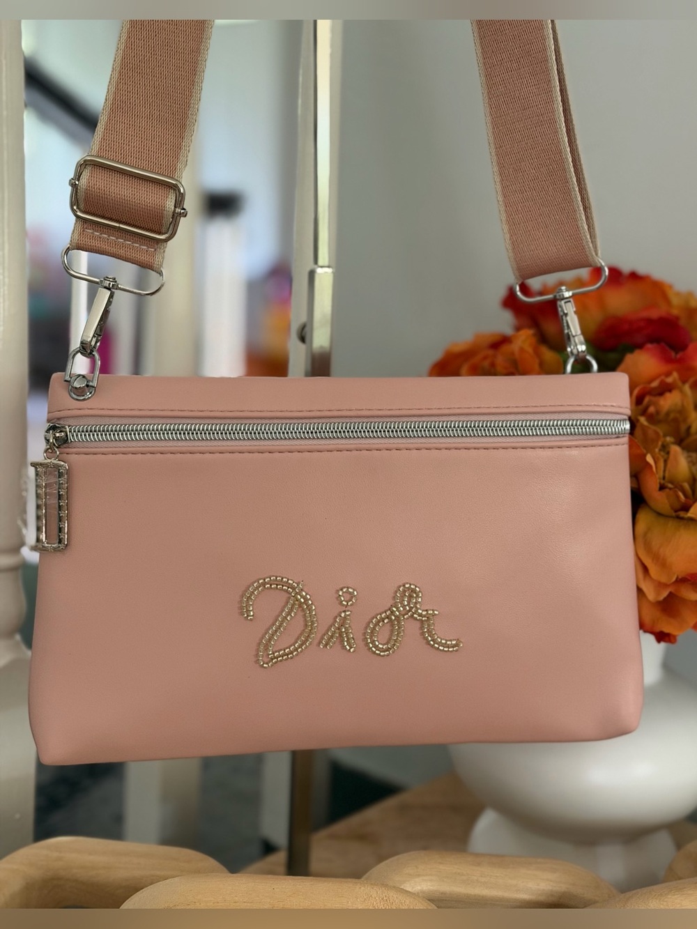Dior Pink Beaded Beauty Bag GWP Item